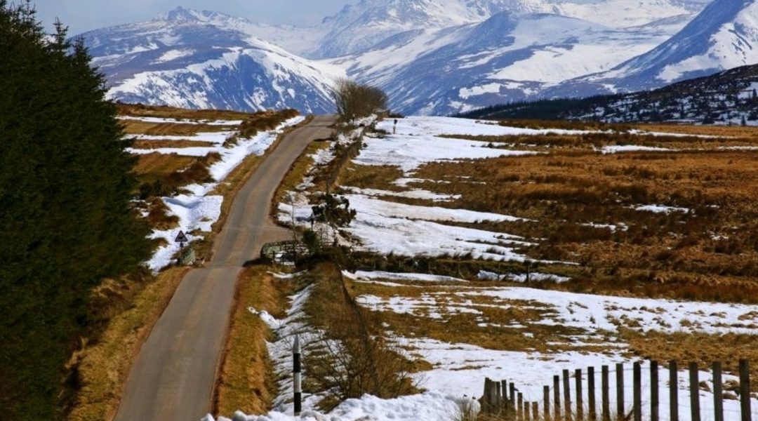 Skipness Road in Kintyre