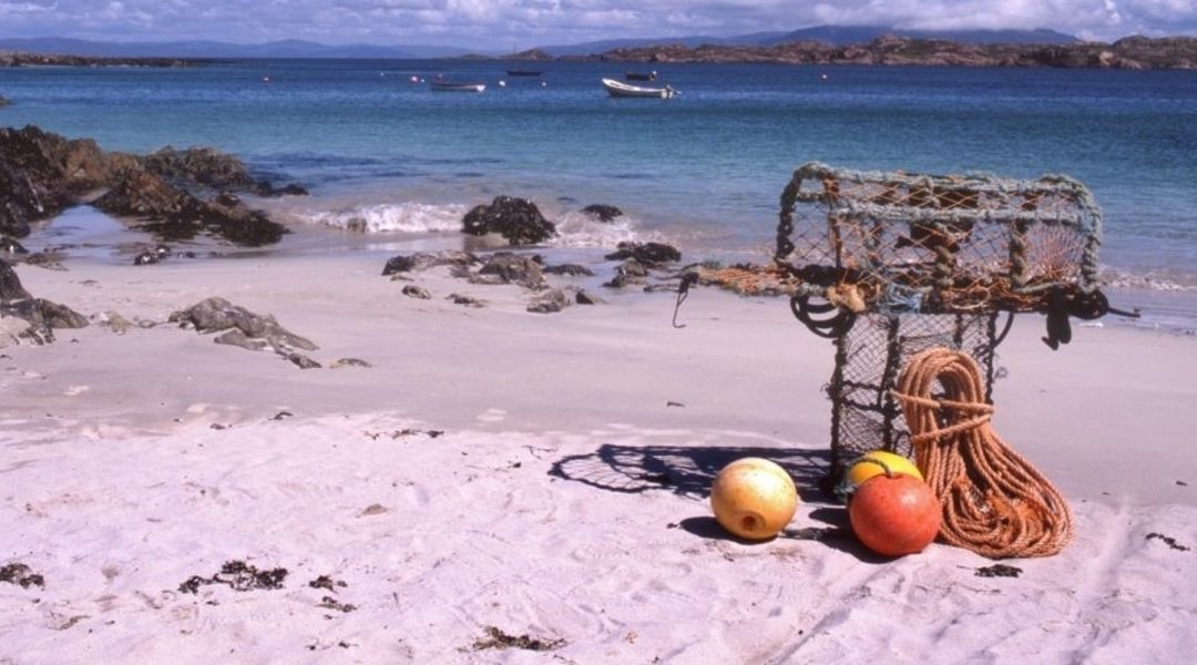 white sand beach on Isle of Iona